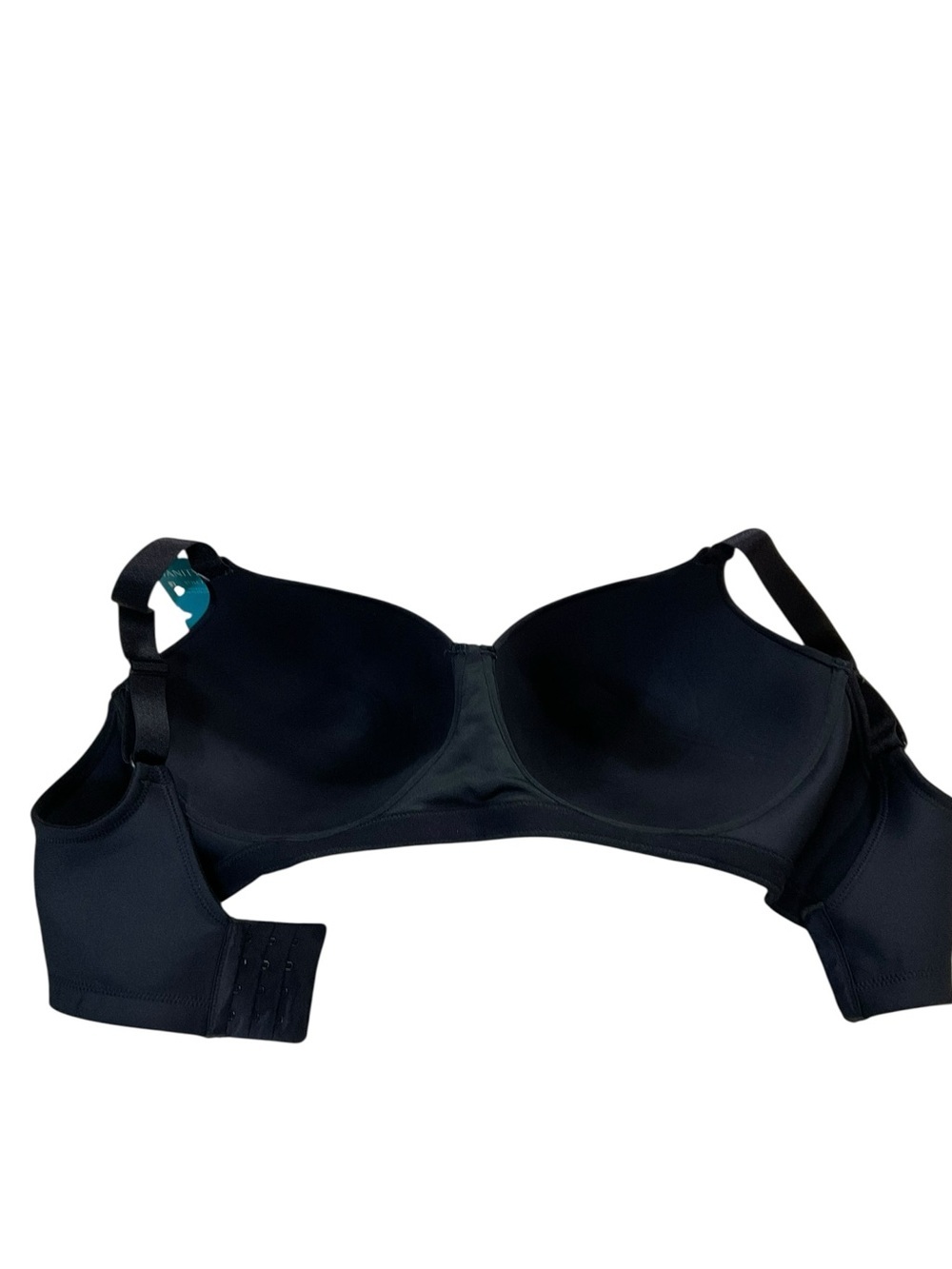 Vanity Fair Beauty Back Full Figure Wireless Bra 42D Black Smooth Back NWT - Picture 7 of 10
